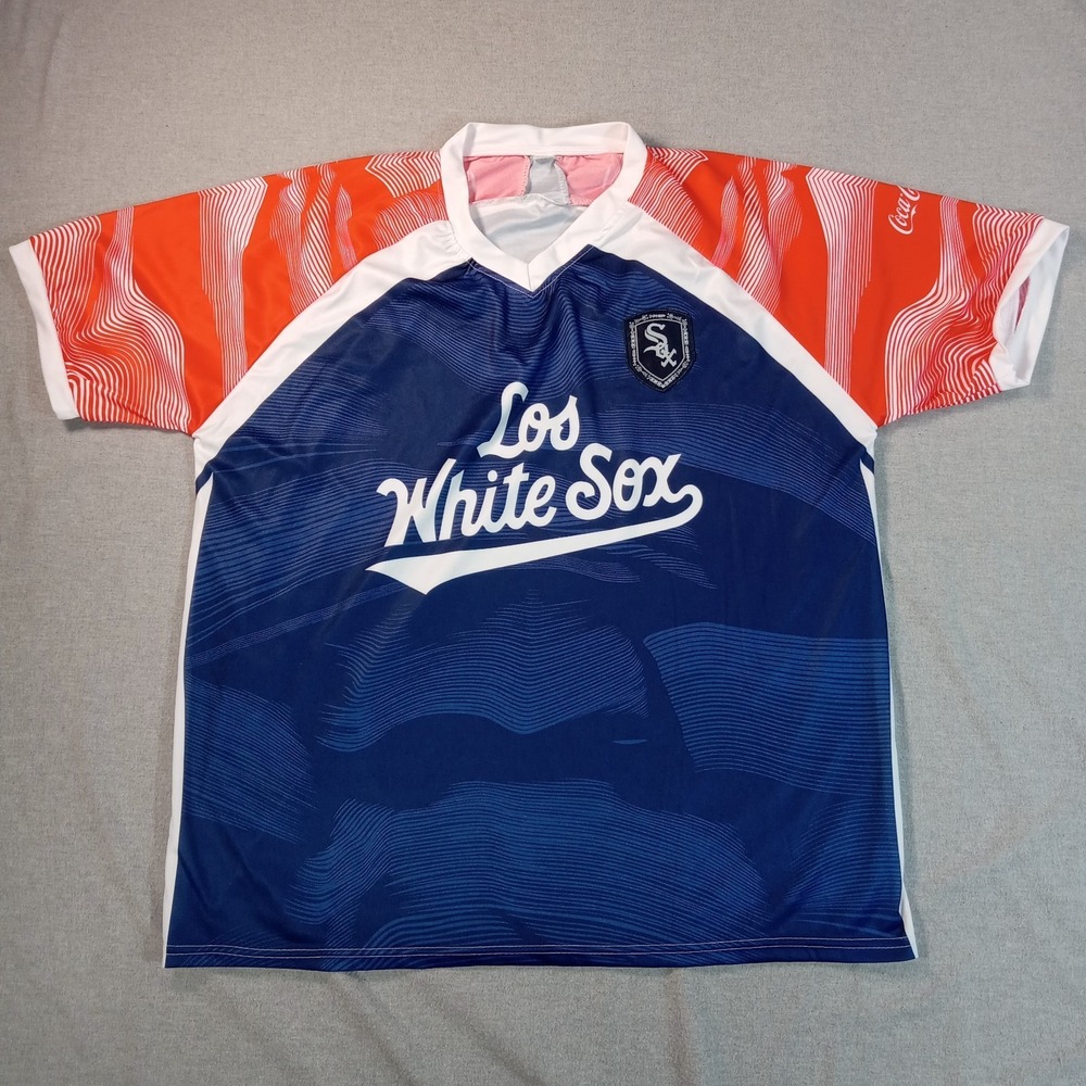 Los White Sox Soccer-Style Jersey XL Coca-Cola Shirt MLB Collab Futbol Chicago - Picture 2 of 6